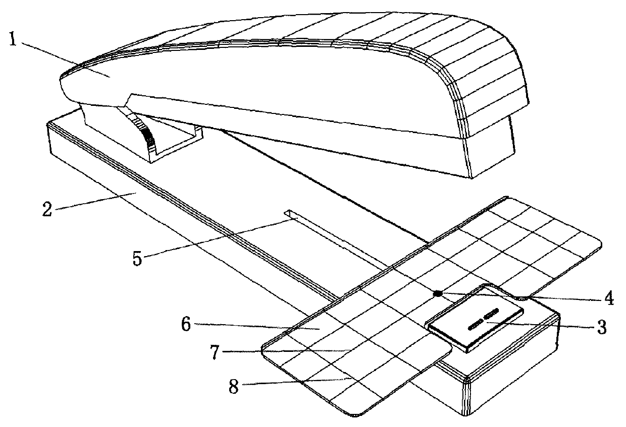 Stapler provided with stapling scale