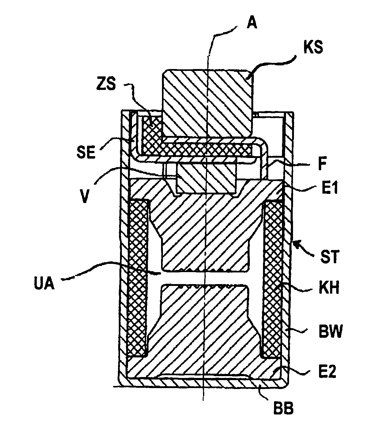 Protective element for the dissipation of overvoltages and its use