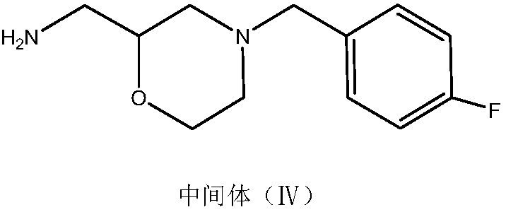 Method for preparing mosapride citrate intermediate