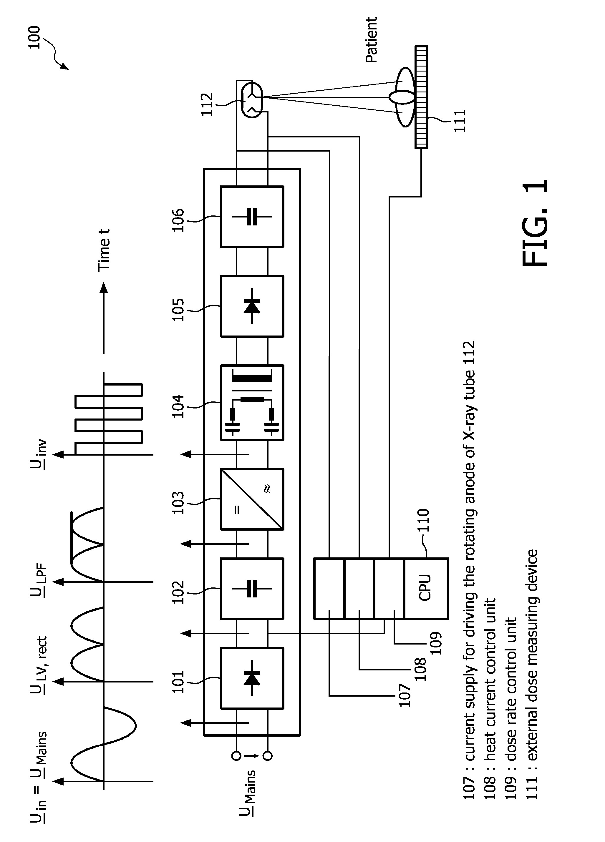 Dc/ac power inverter control unit of a resonant power converter circuit, in particular a dc/dc converter for use in a high-voltage generator circuitry of a modern computed tomography device or x-ray radiographic system