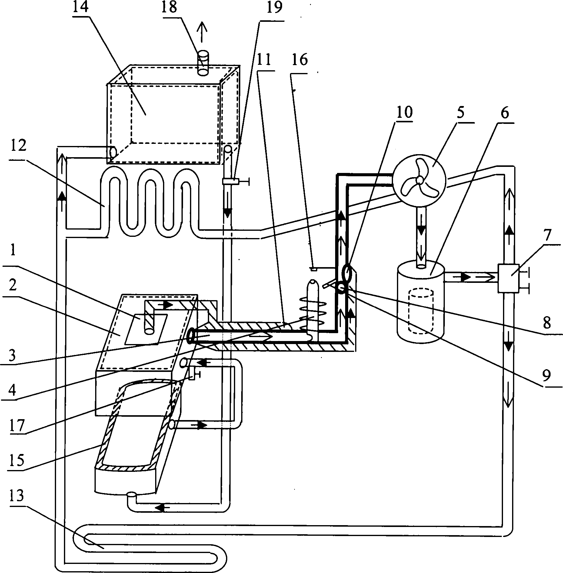 Heater mounted on fuel motor vehicle