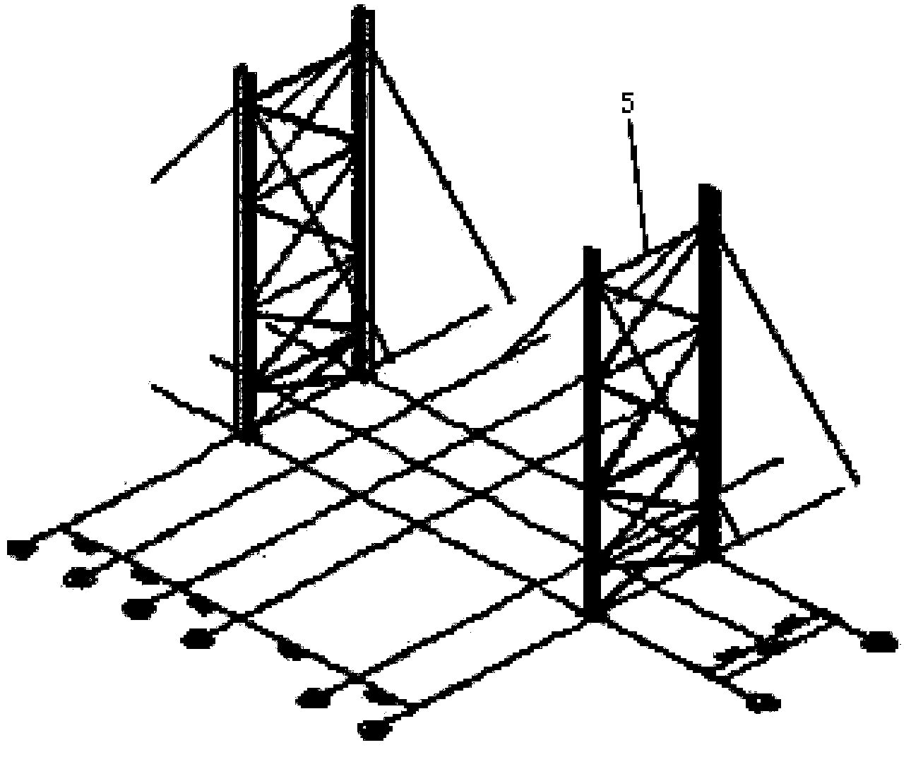 Construction method for hoisting heavy type ultrahigh steel member