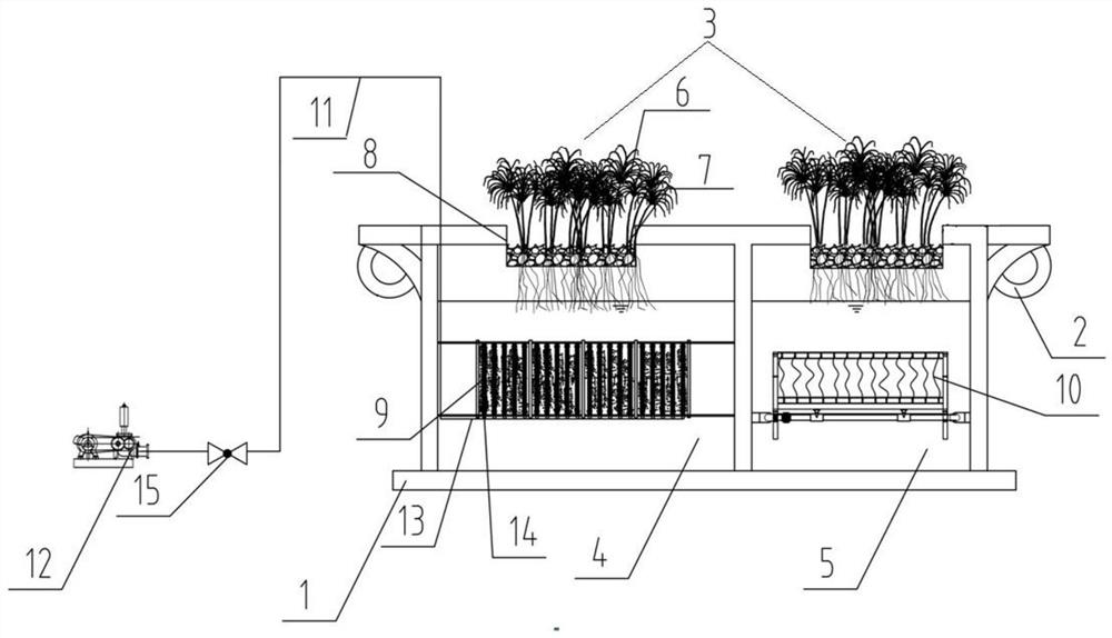 Oxygen-enriched biological reactor suitable for in-situ remediation of micro-polluted water body