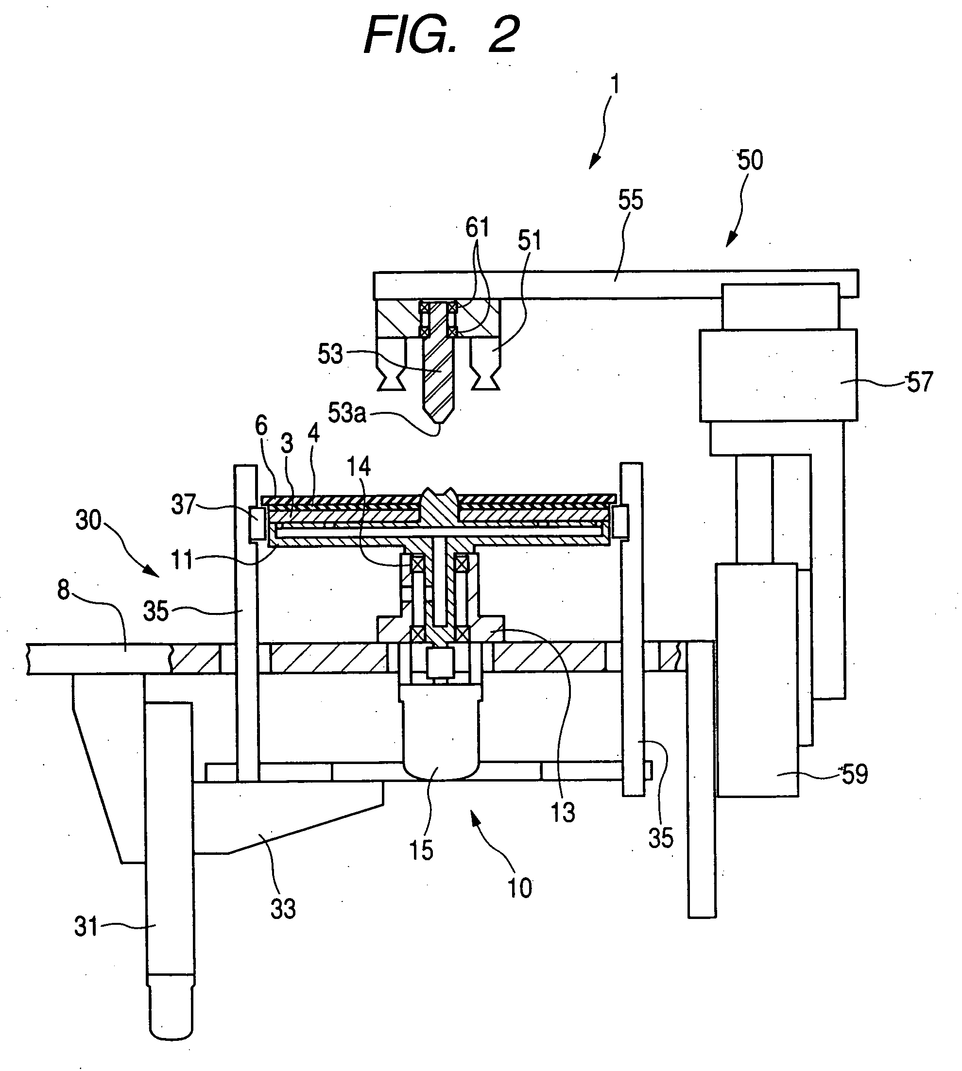 Apparatus for and method of manufacturing an optical disc