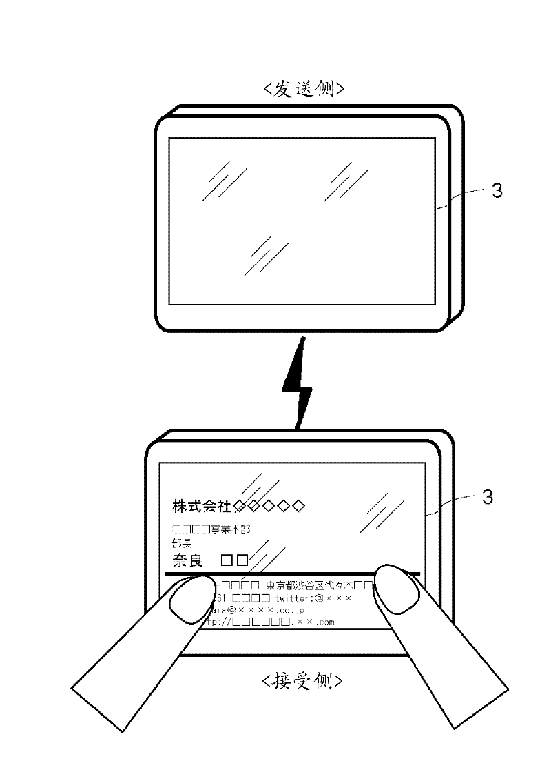 Business card display device