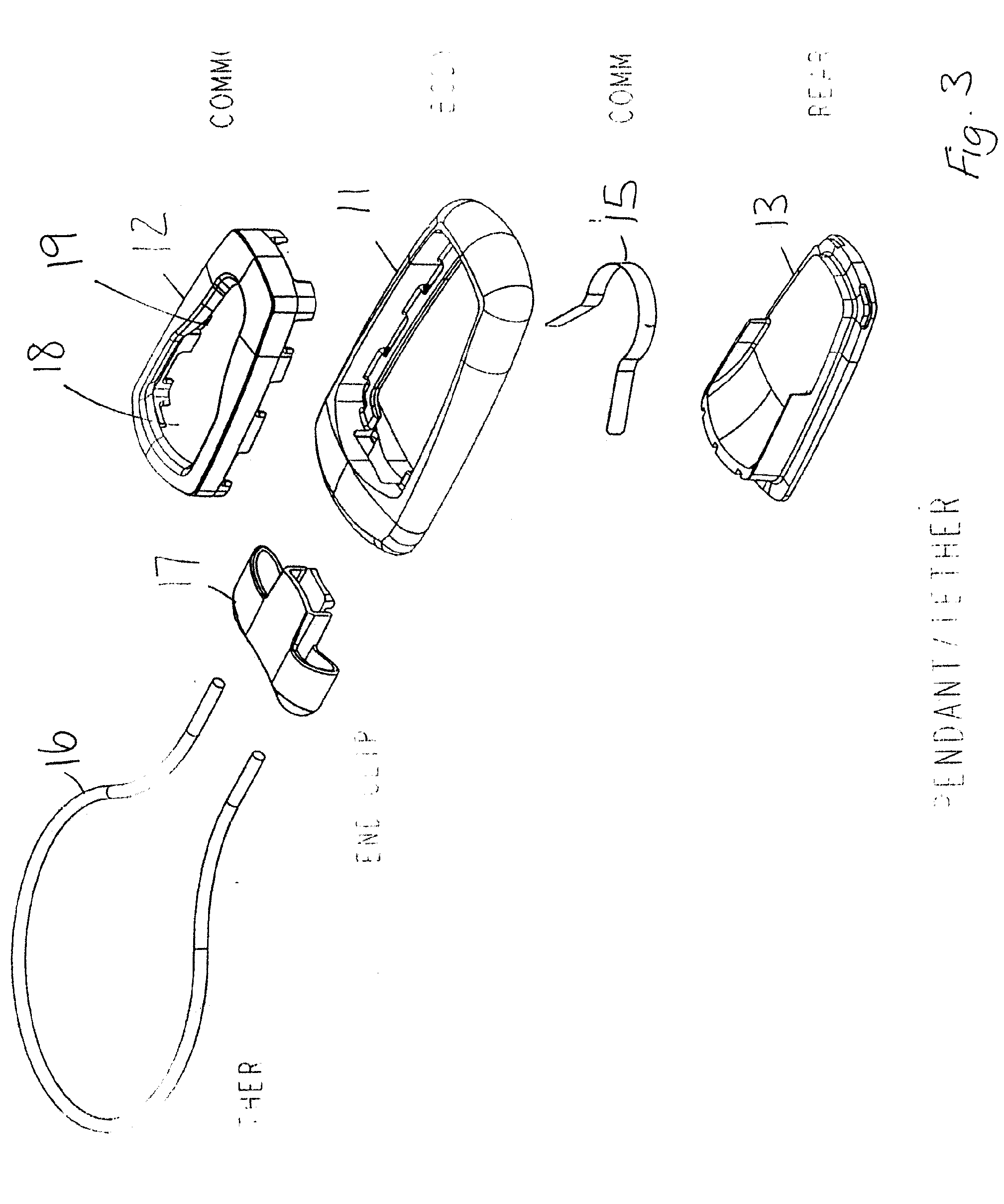 Retractable microphone/speaker lead for a belt clip attachment device for a mobile phone or the like