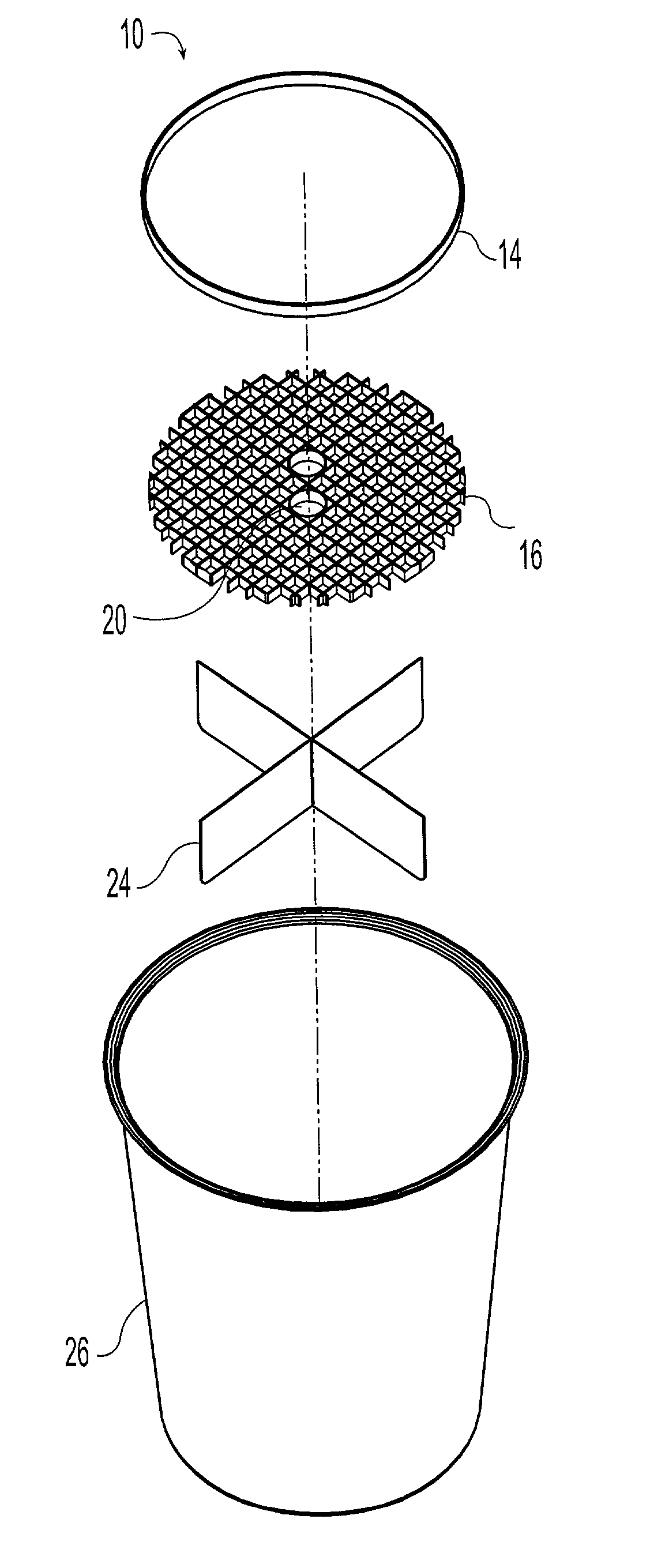 Fluid receptacle and filter system