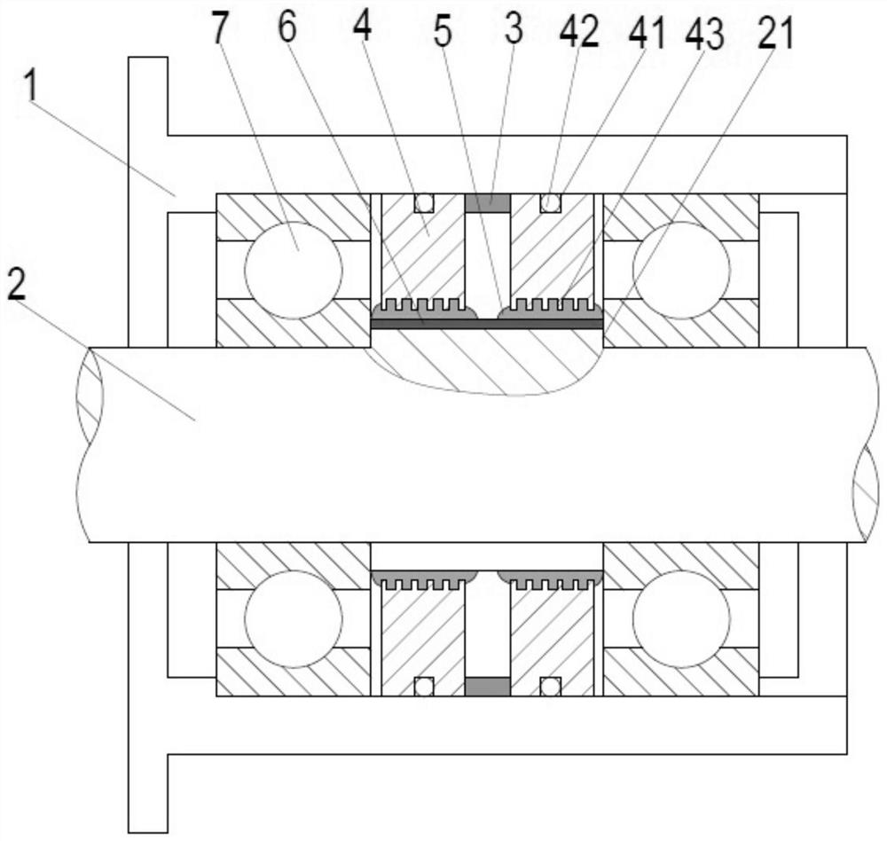 Long-service-life and light-weight magnetofluid dynamic sealing device