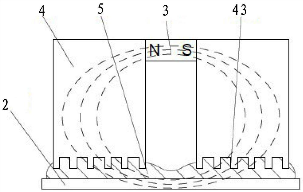 Long-service-life and light-weight magnetofluid dynamic sealing device