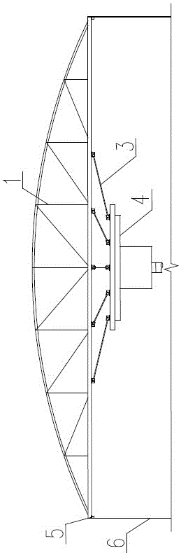 A heat storage tank water distribution tray connection structure