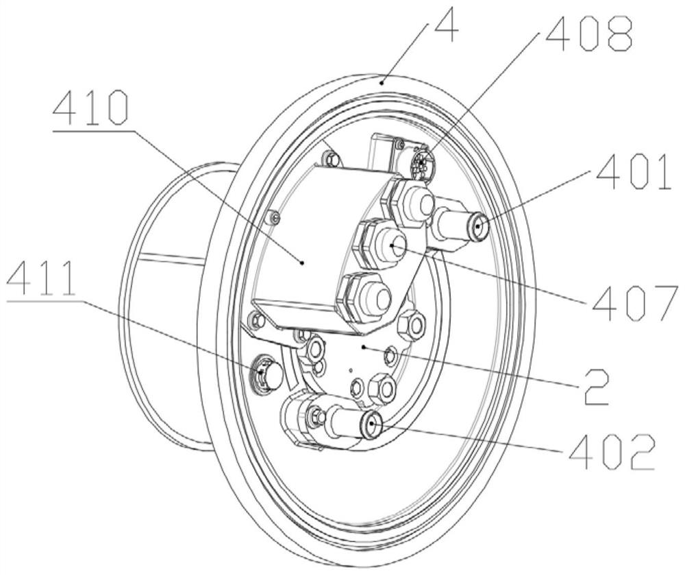 Hub motor stator support with low water resistance cooling structure and hub motor