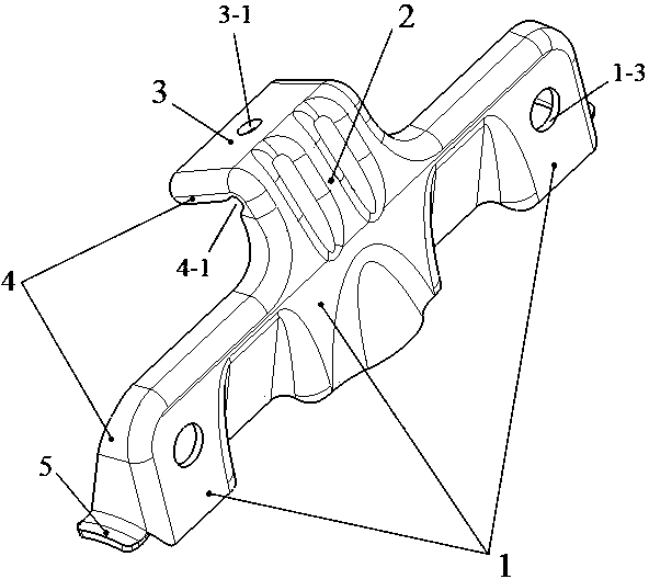 Air sac mounting bracket for automobile co-pilot position