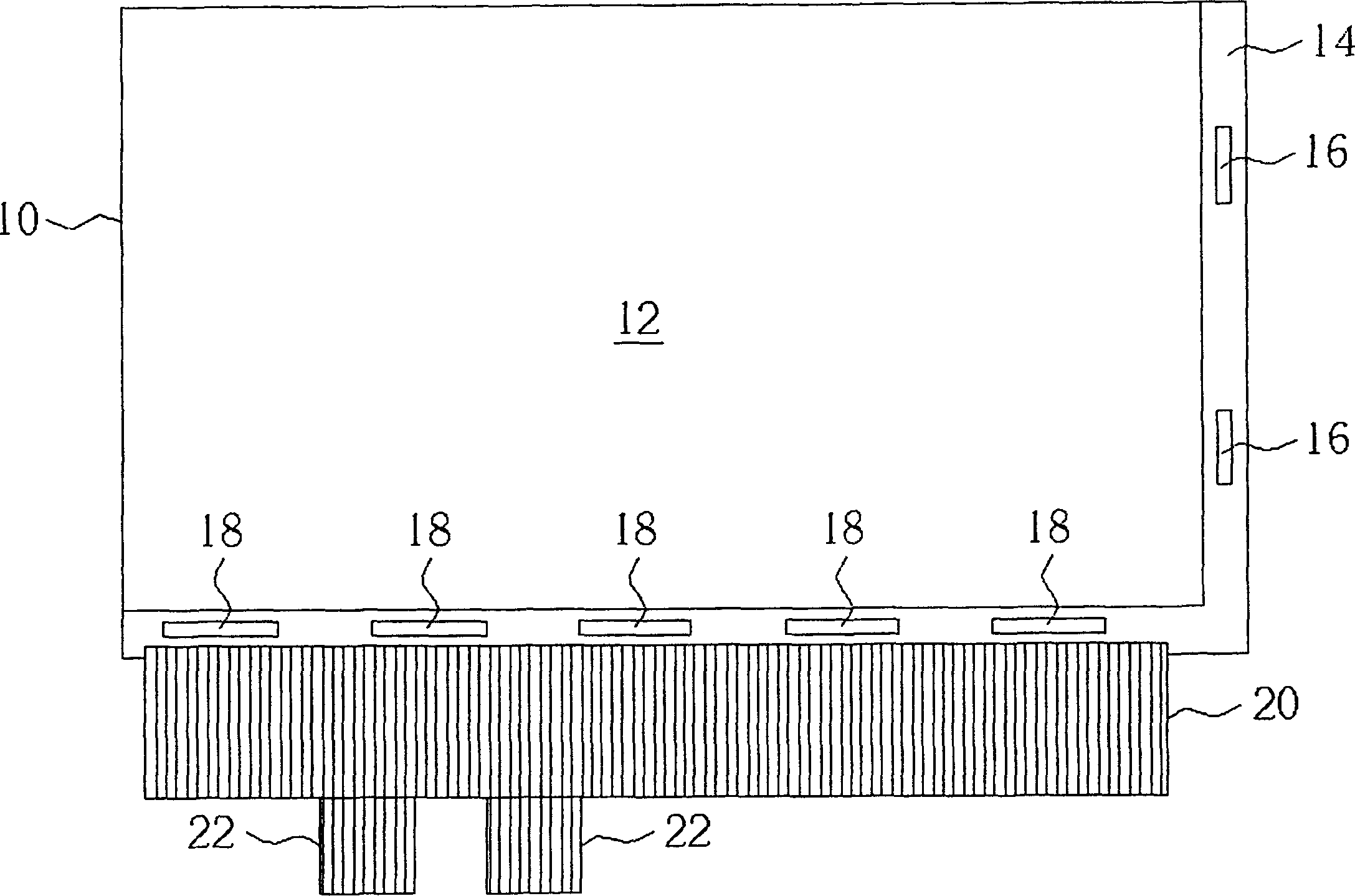 Soft circuit board connecting structure