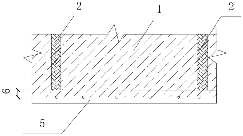 Force transfer structure of new and old concrete and construction method of force transfer structure