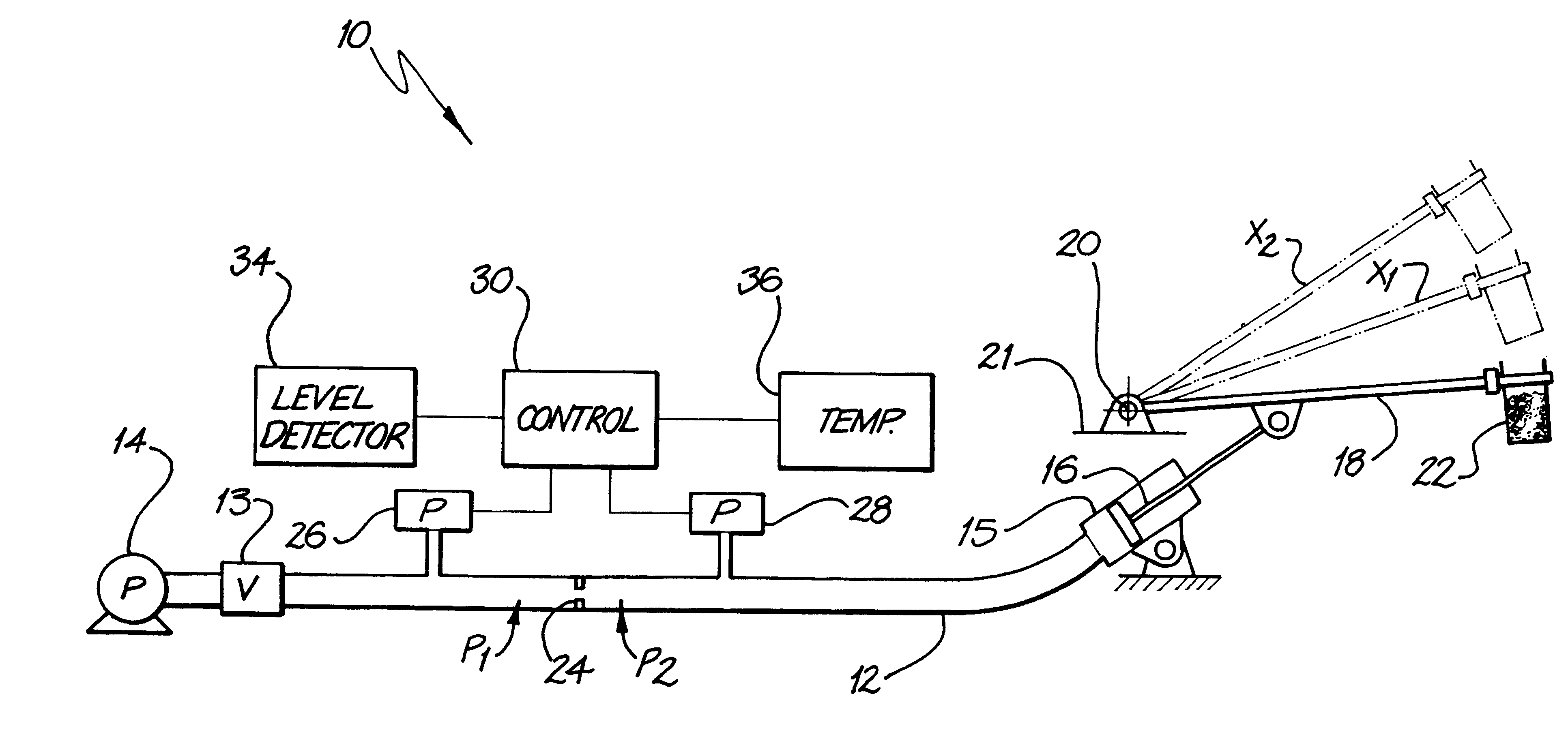 Hydraulic weighing apparatus and method