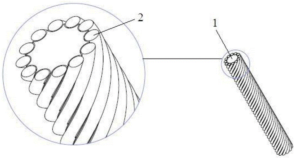 Electric connector equipped with helical elastic winding type contact element in contact pin contact part