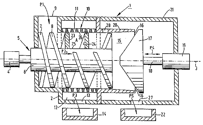 Device for separating substance into two phases