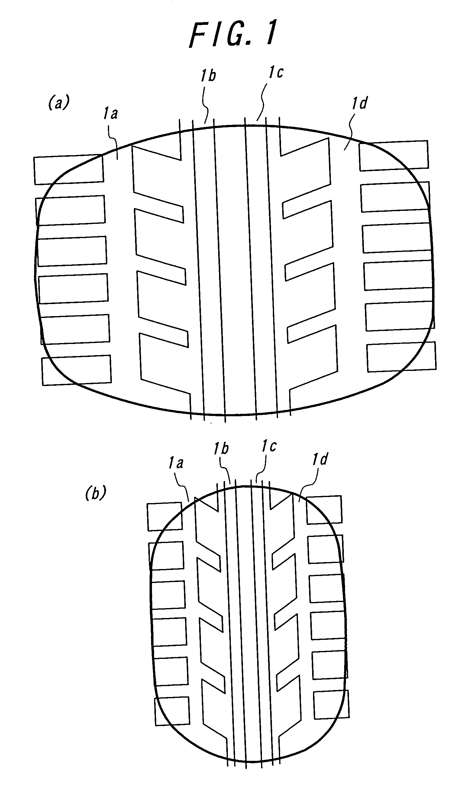 Tire with asymmetric tread pattern and method of mounting the tire