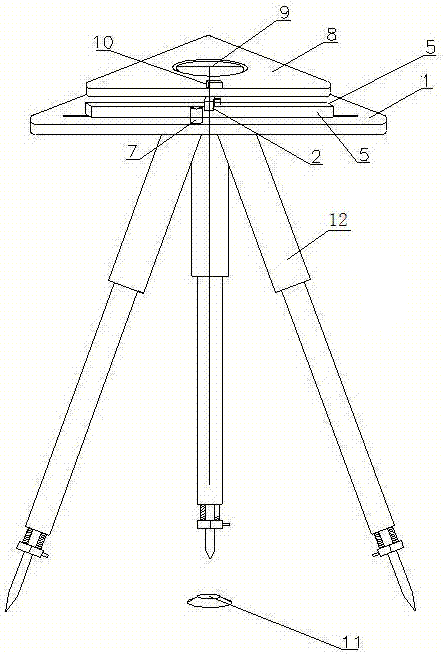 An automatic centering total station base device