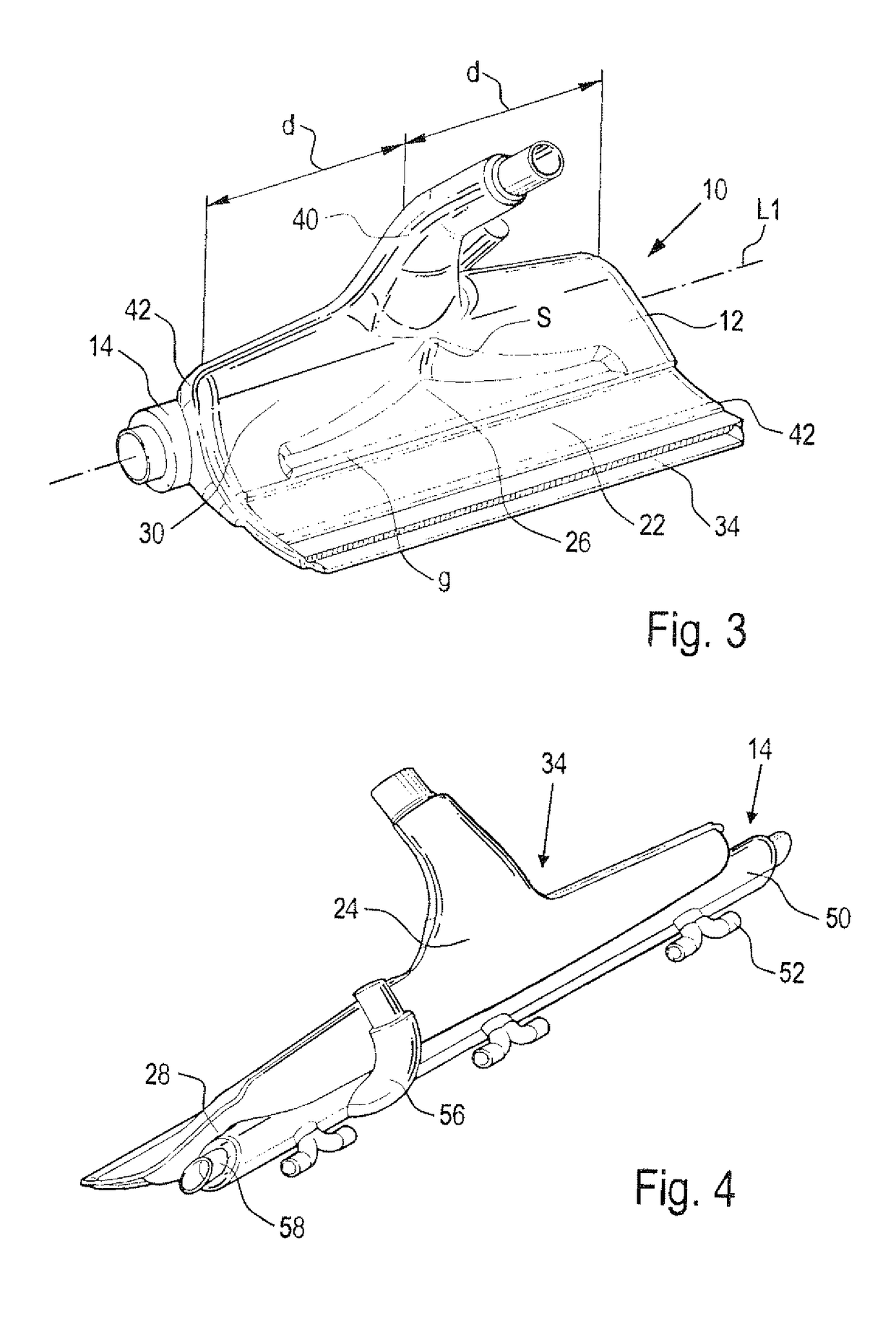 Air infeed device for air-conditioning passenger areas in aircraft