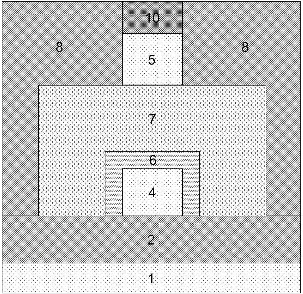 Folded-gated l-channel low-leakage current tunneling transistor