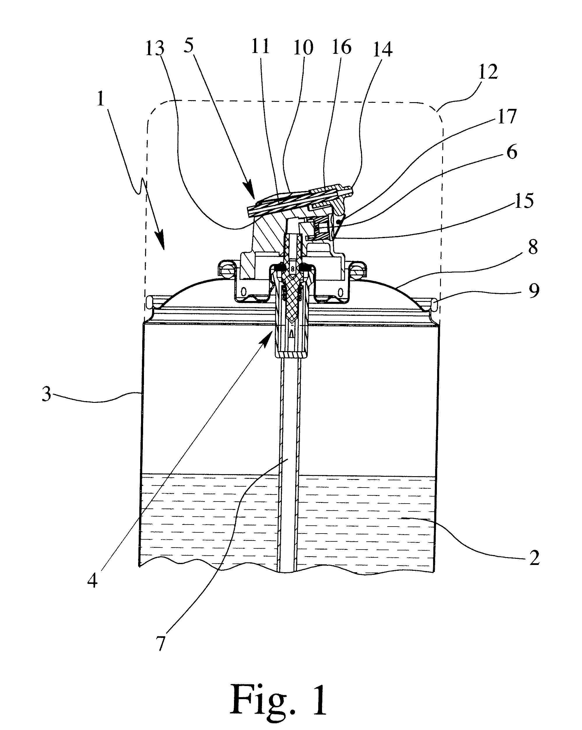 Spray head and device for delivery of a liquid
