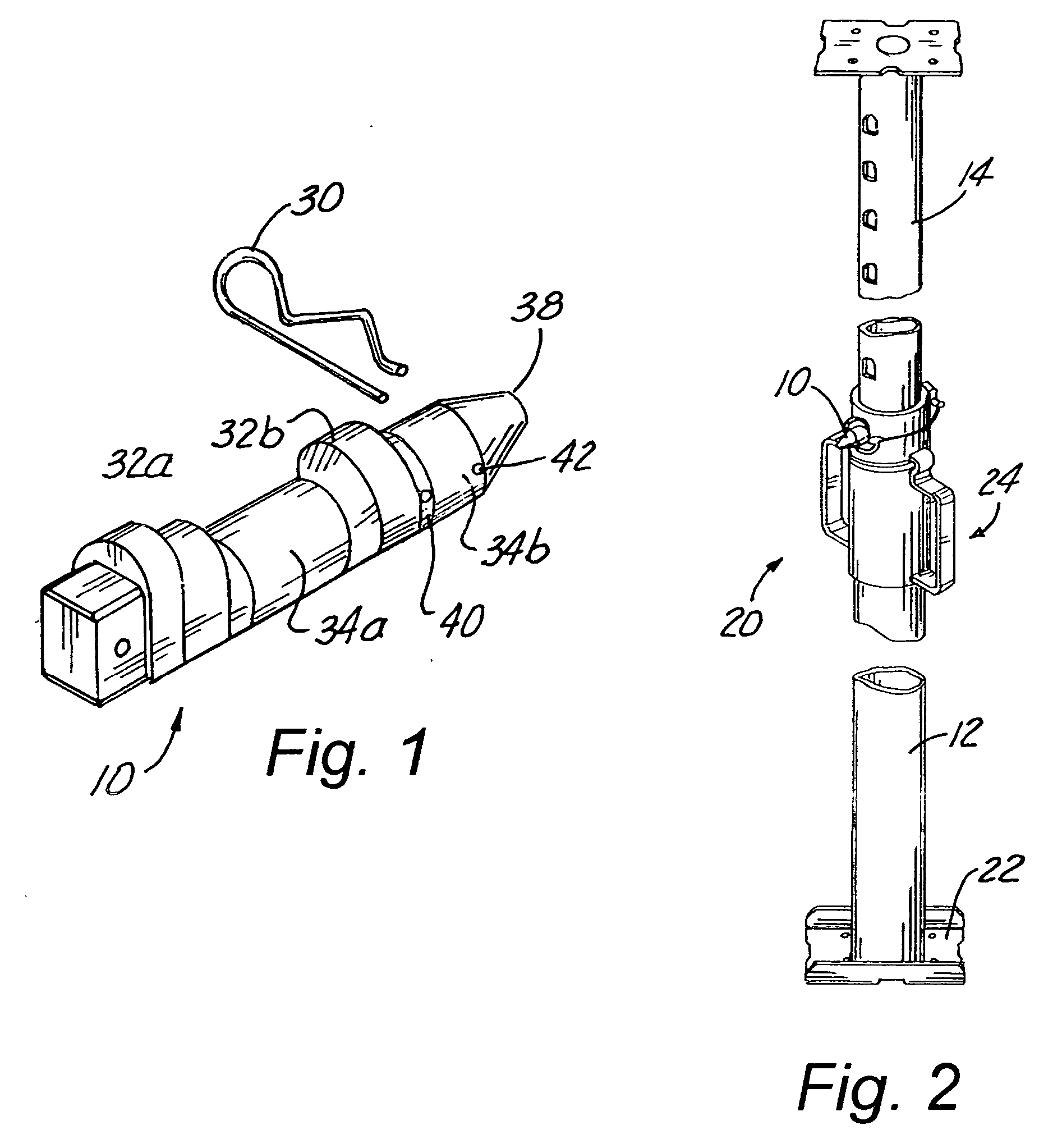 Load release pin for concrete shoring apparatus