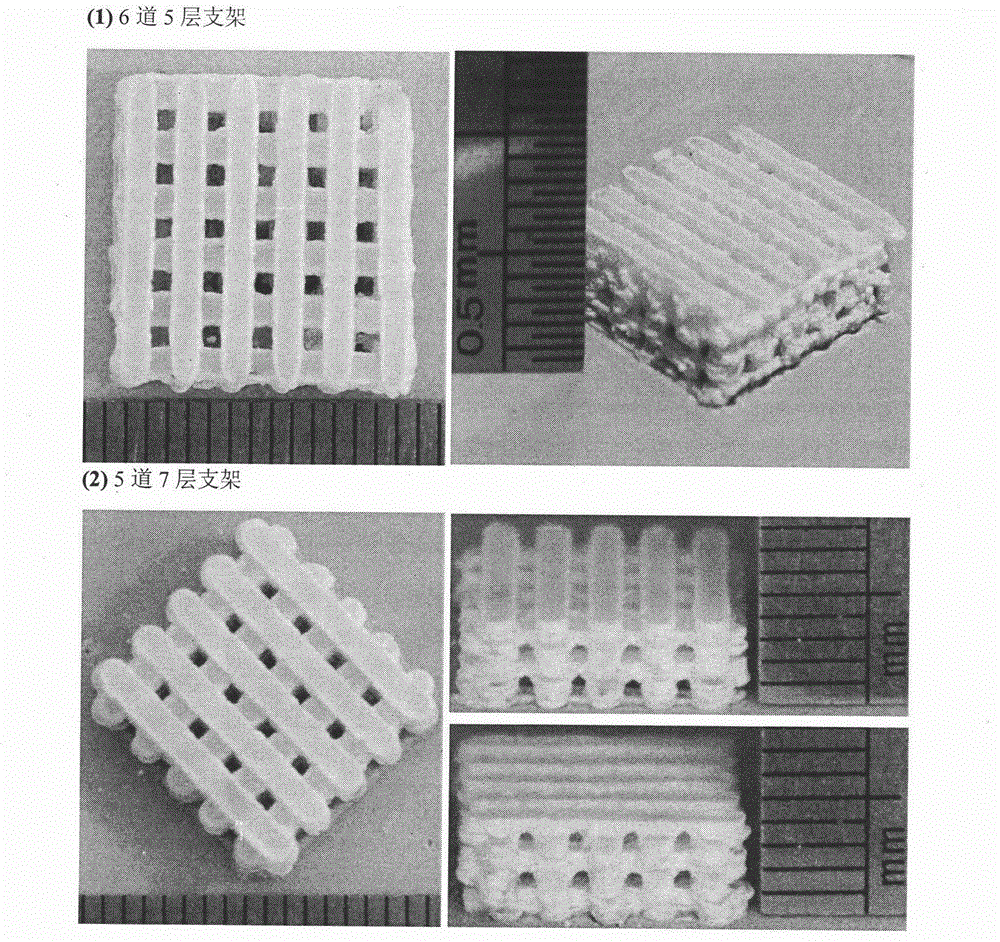 Construction method for composite ceramic bone scaffold surface micro-nano pores