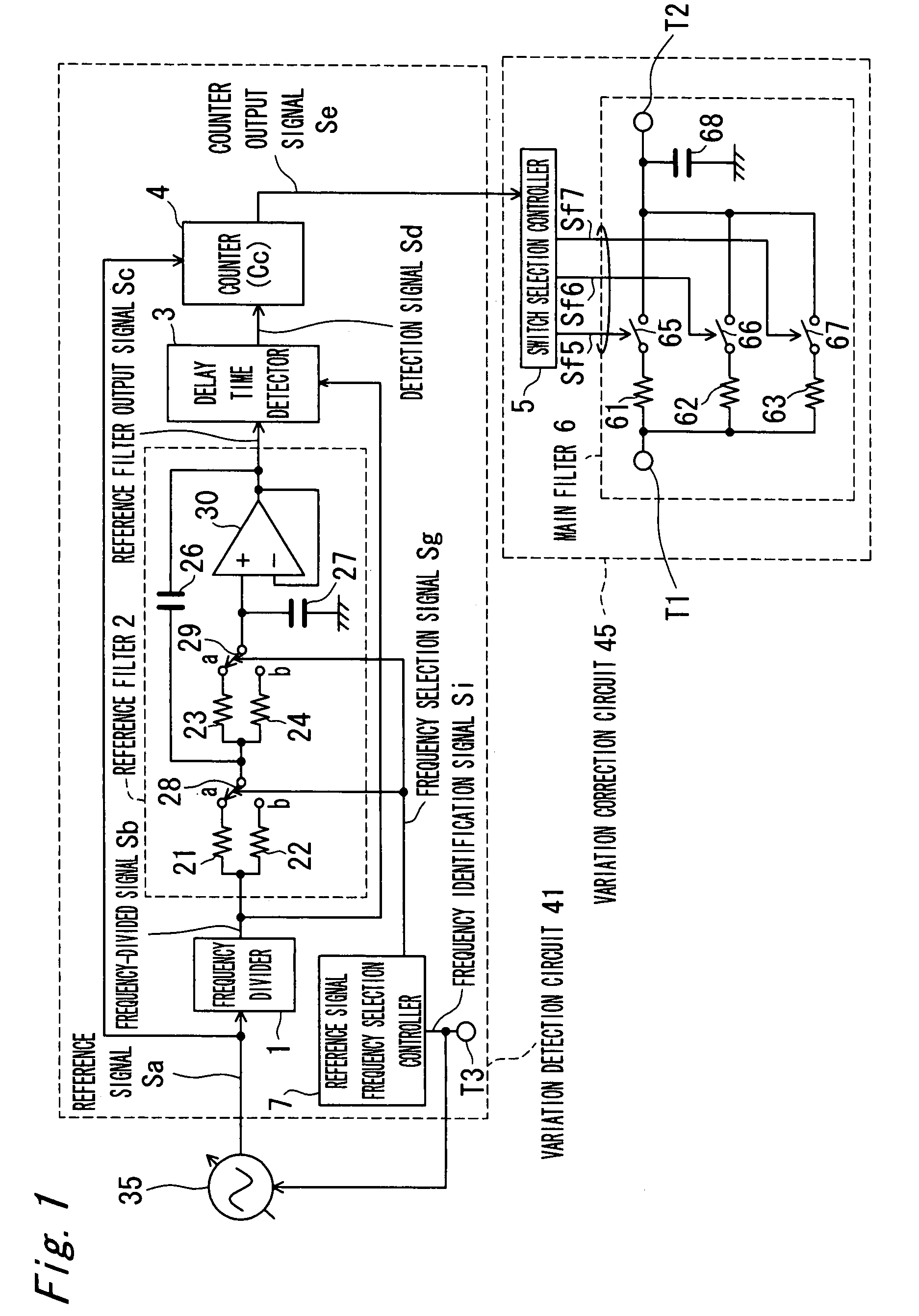 Filtering apparatus for correcting variation of CR-product