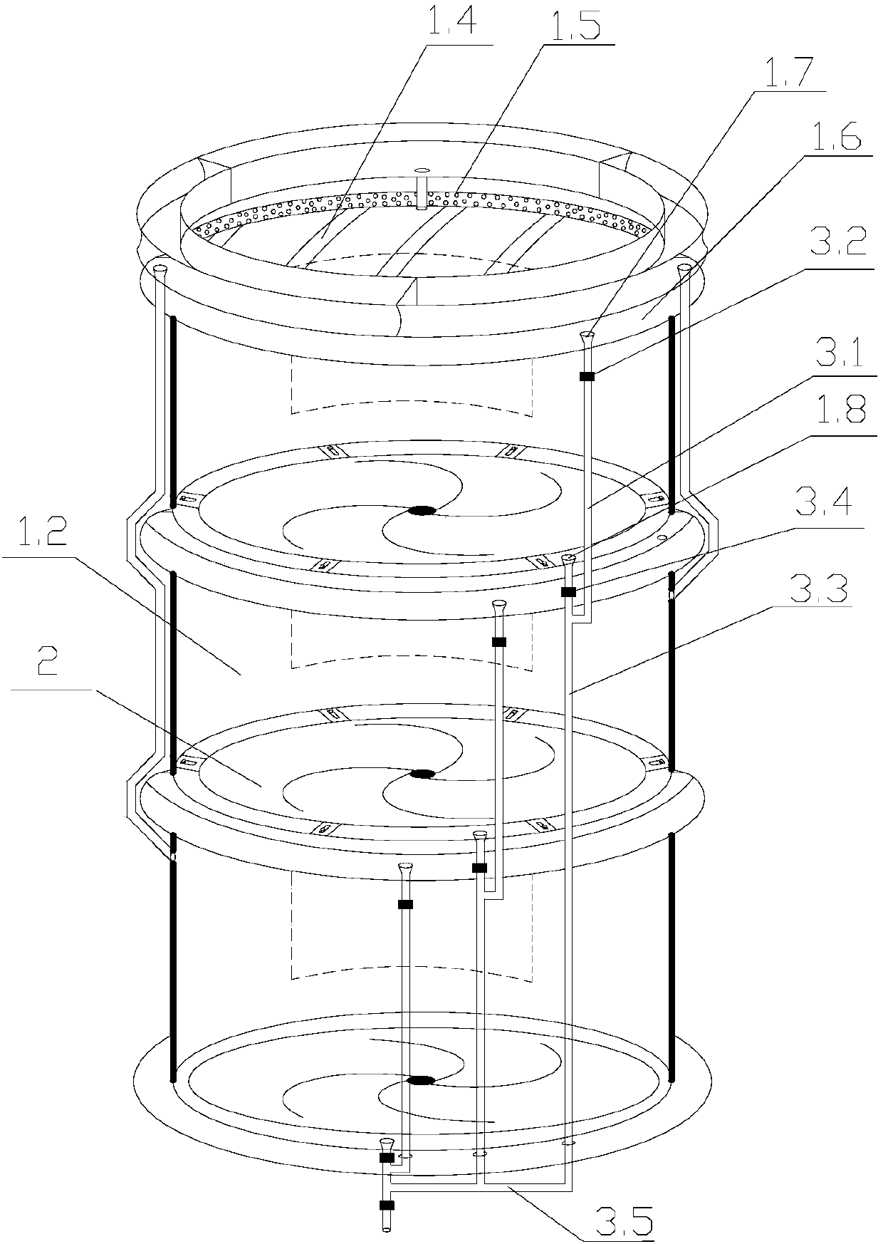 Variable-capacity washing-machine barrel capable of achieving independent washing and independent control and washing machine