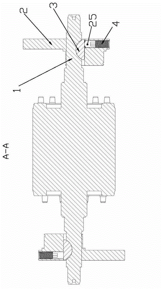 Connection structure for rotor spindle and crank shaft of double-end motor