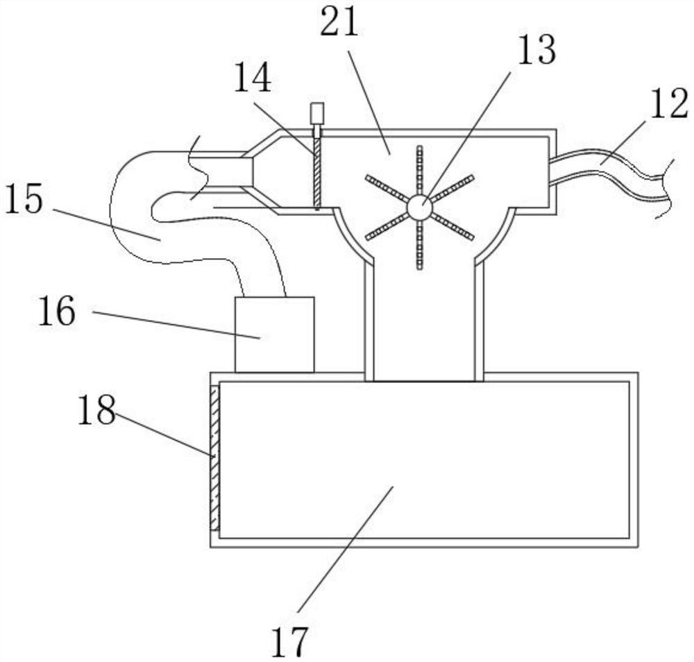 A device for placing environmentally friendly materials in leather cleaning production