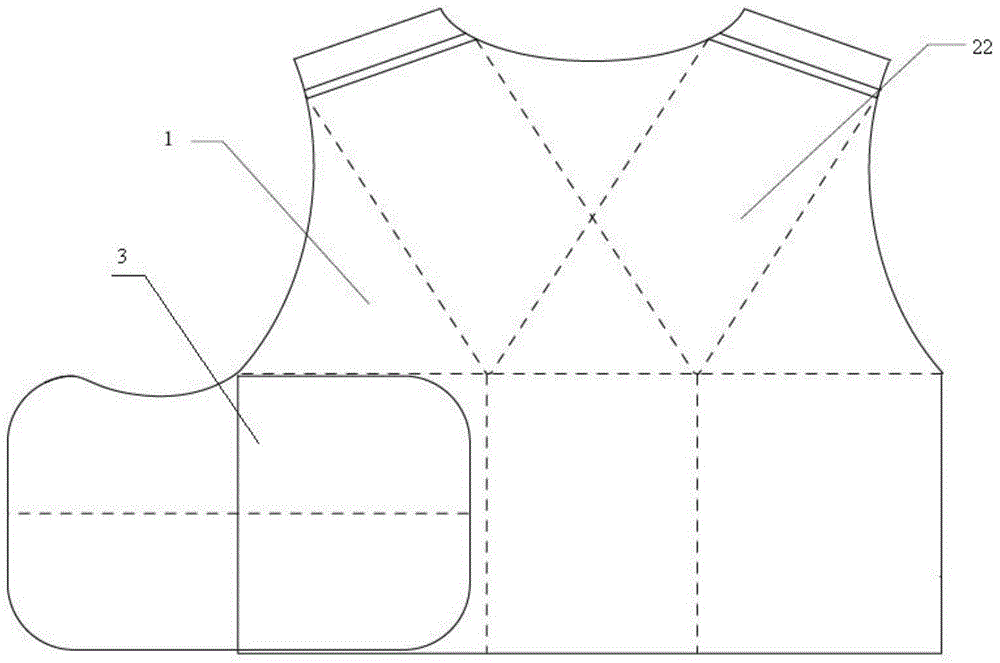 Camisole type breastbone protecting device