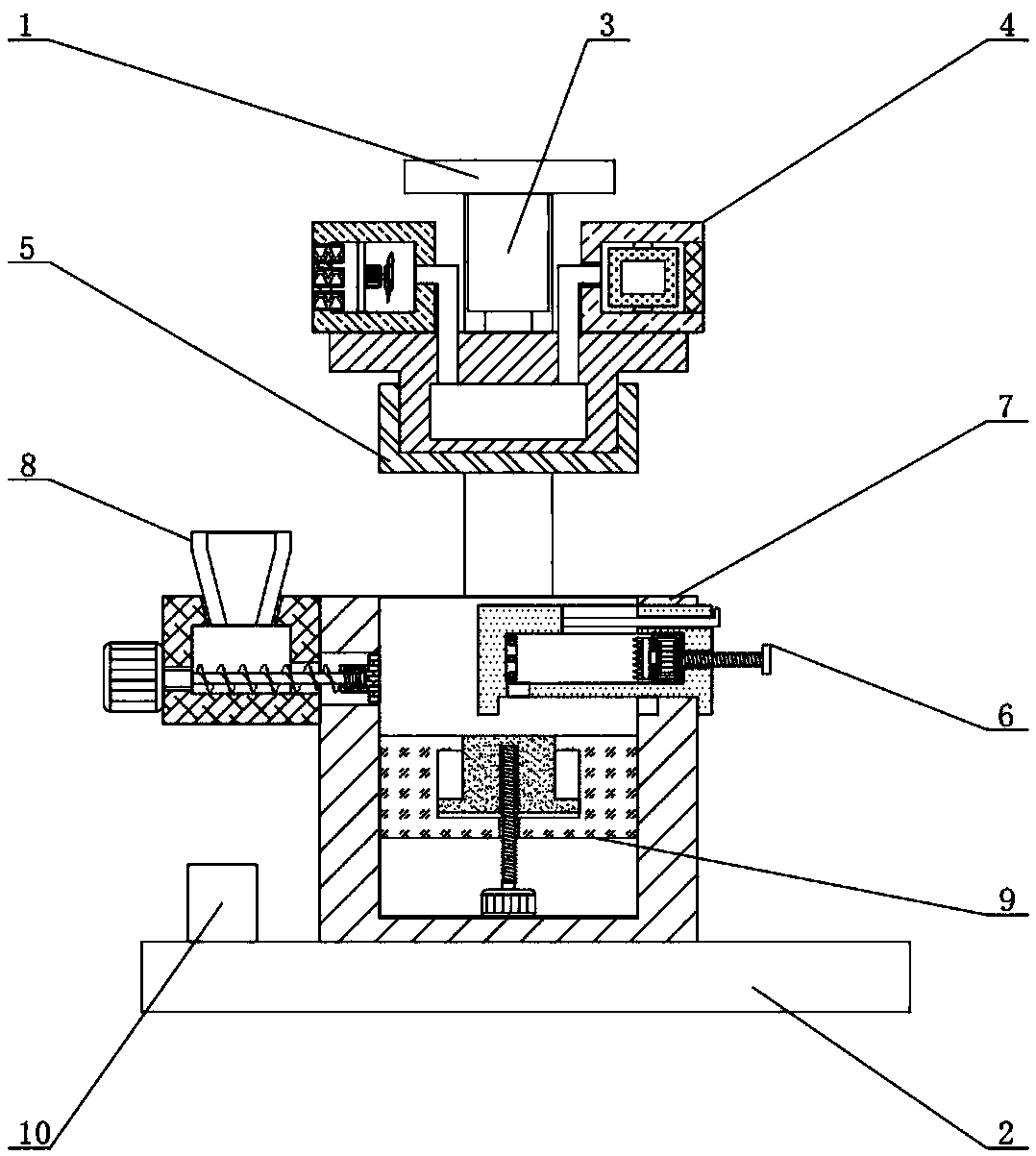Shell machining device for ammeter production