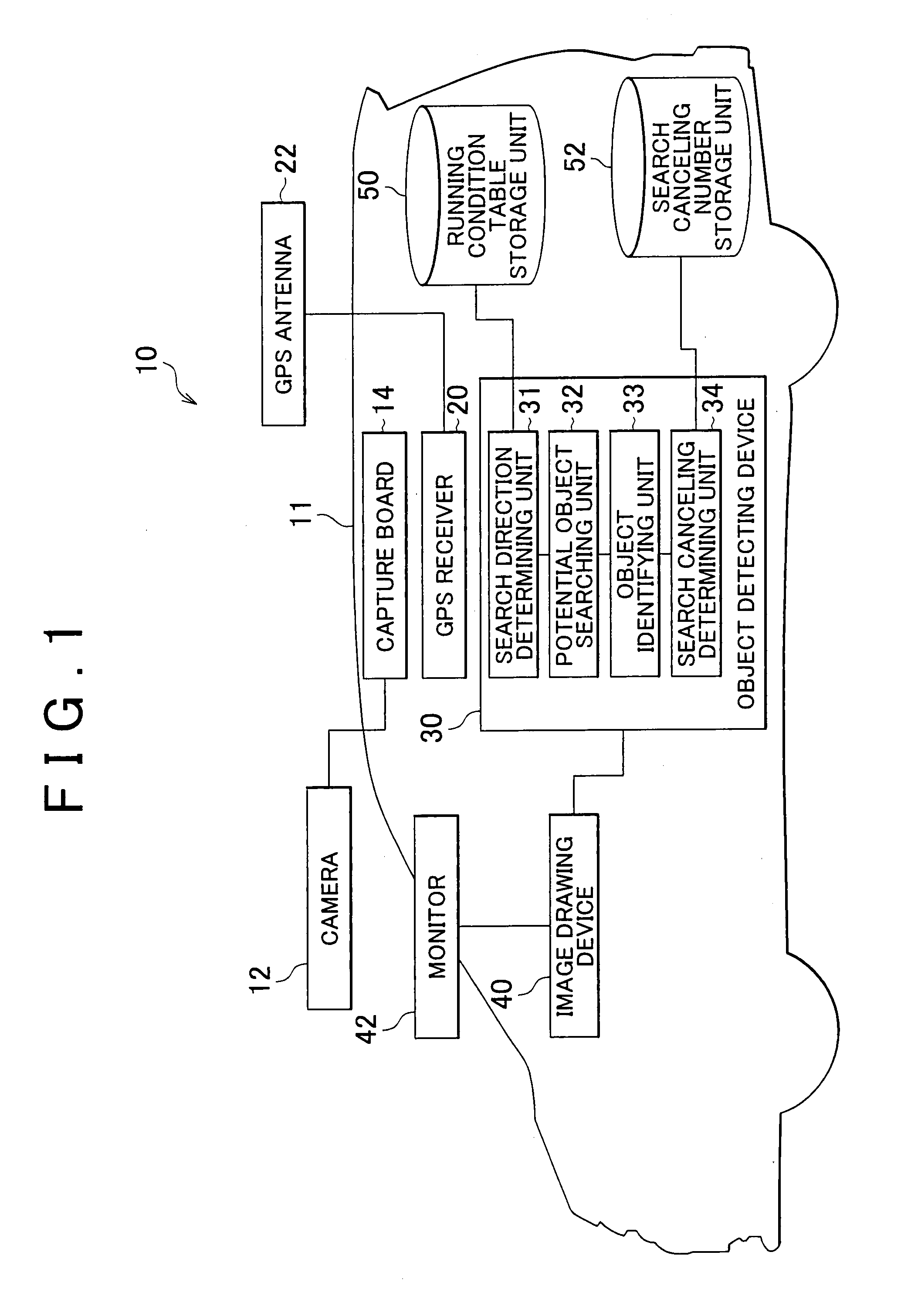 Vehicle-installed obstacle detecting system and method