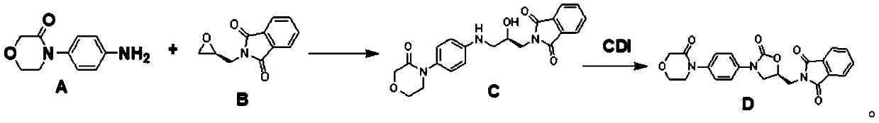 Preparation method of rivaroxaban intermediate