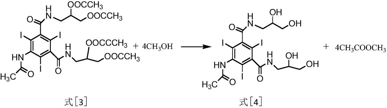 Energy-saving environment-friendly continuous preparation method of iohexol