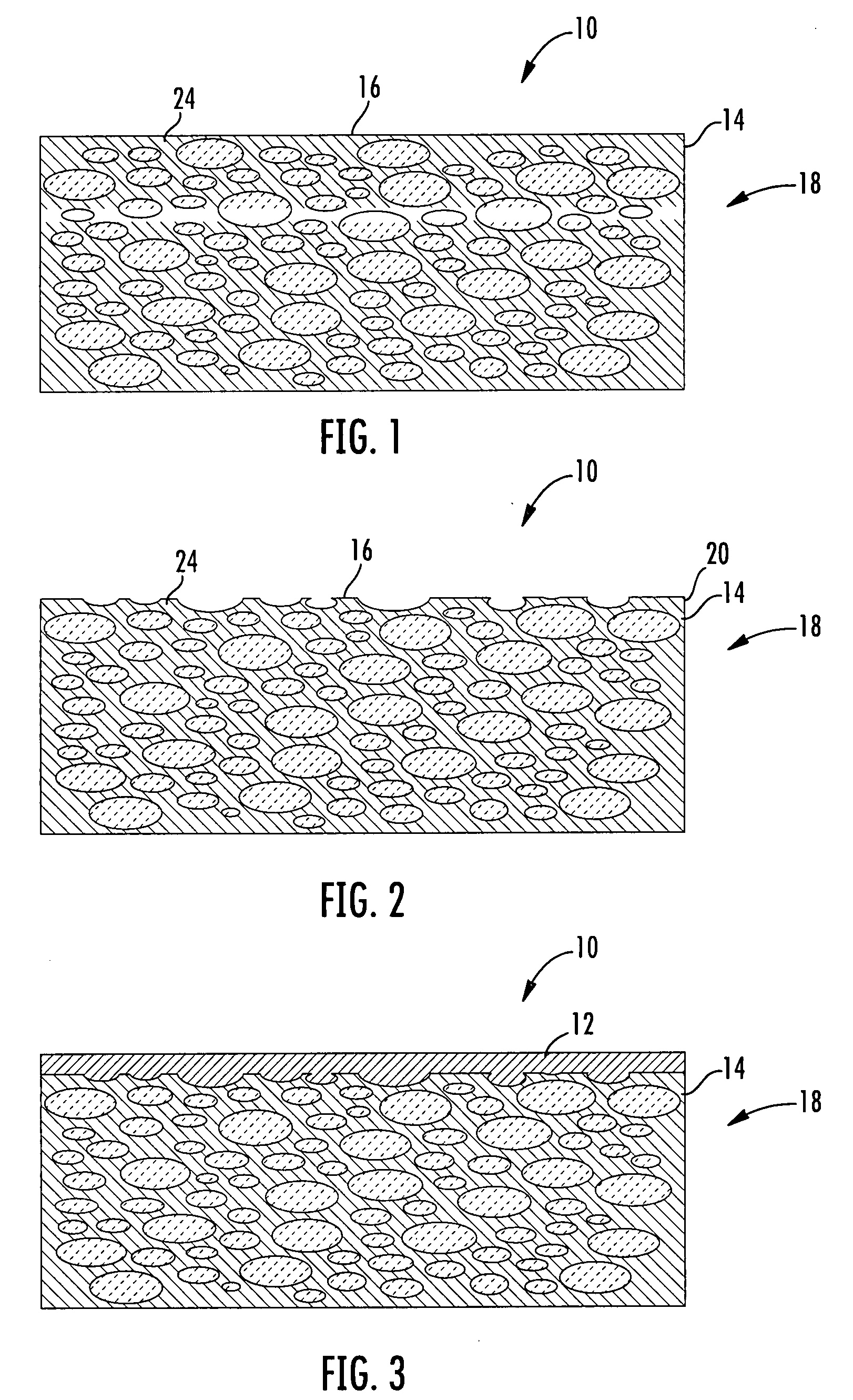 System for applying a continuous surface layer on porous substructures of turbine airfoils