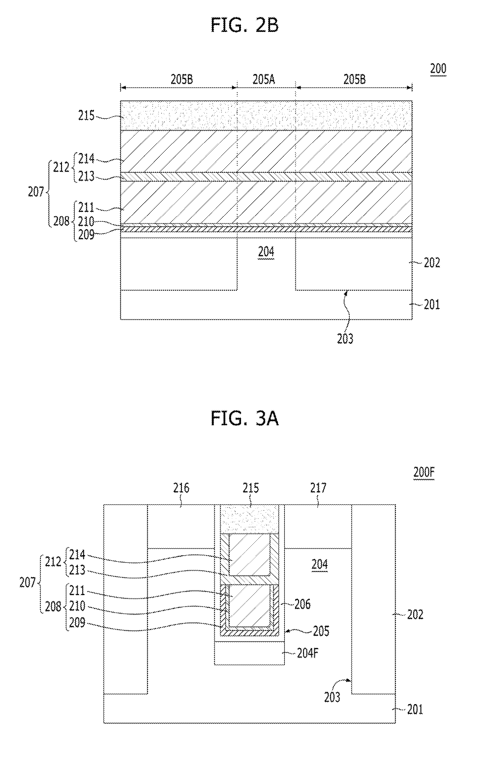 Dual work function buried gate-type transistor, method for forming the same, and electronic device including the same