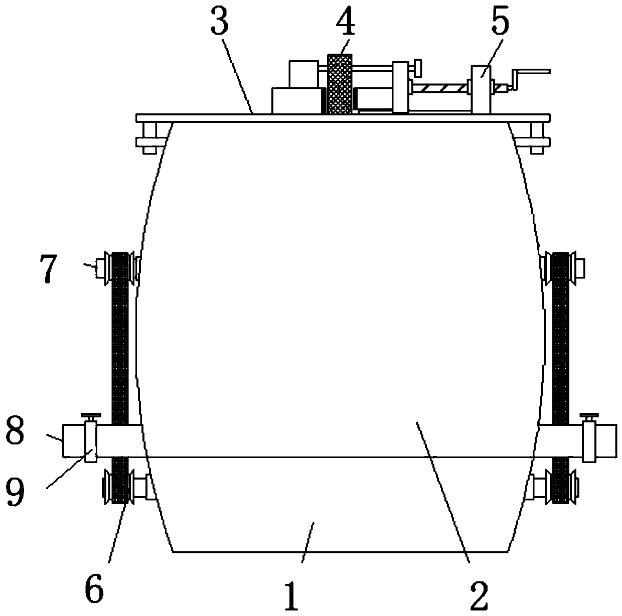 A rapid cleaning equipment for the surface of oil painting palette