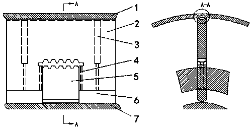 Primary-secondary vane structure of hydraulic motor