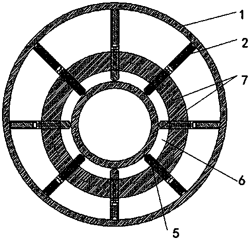 Primary-secondary vane structure of hydraulic motor