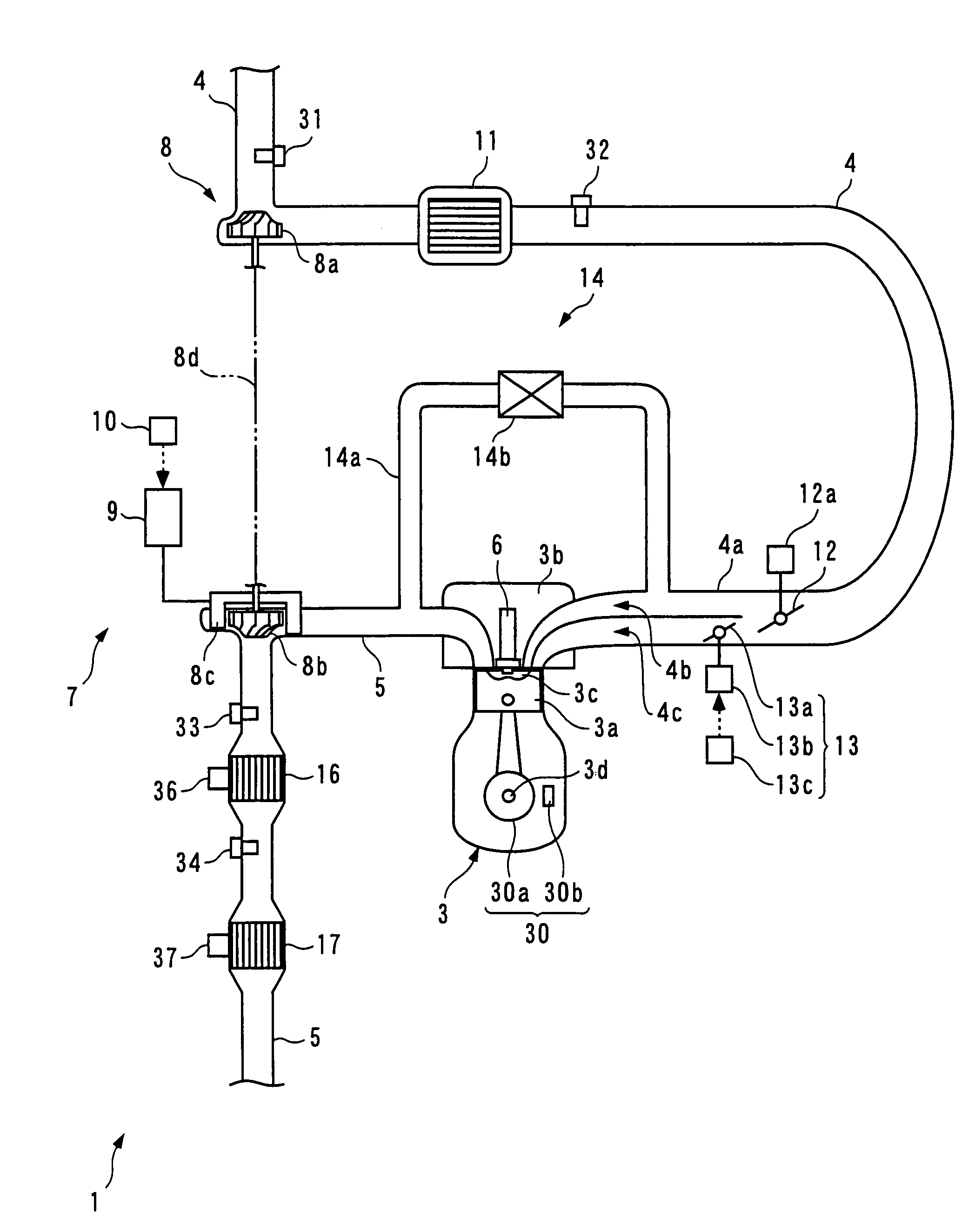 Exhaust emission control device and method for internal combustion engine, and engine control unit