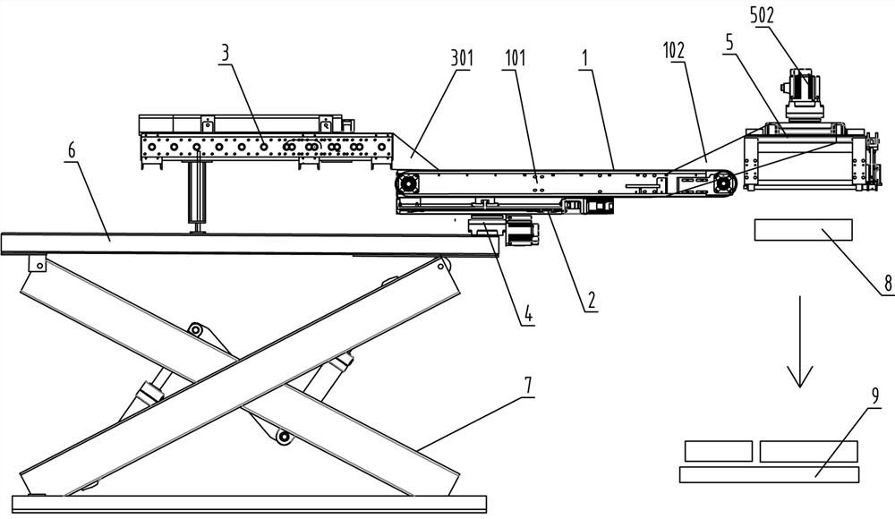 Conveyor with self-unloading and stacking functions