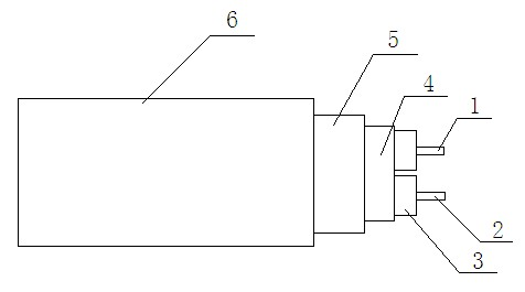 Double-guide soft type high-temperature heat tracing cable