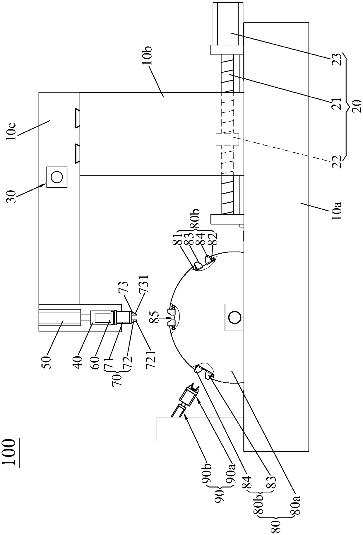 Combing arrangement machine for hoses