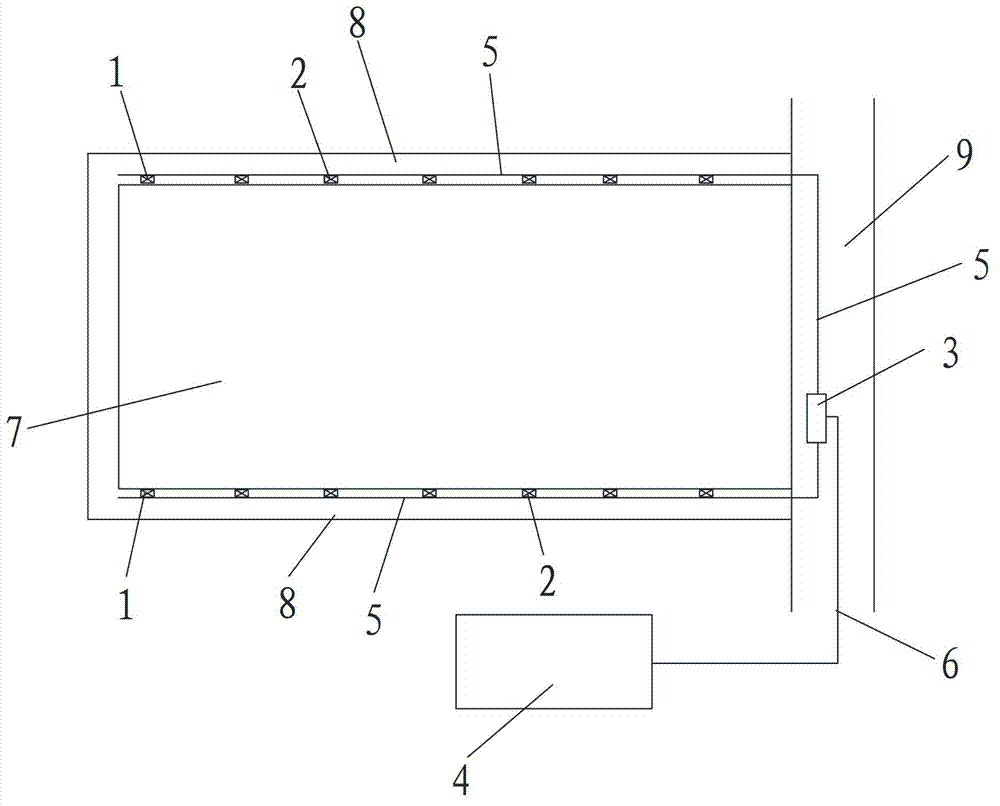 Coal mine underground reservoir residual storage capacity detection apparatus, detection equipment and detection method