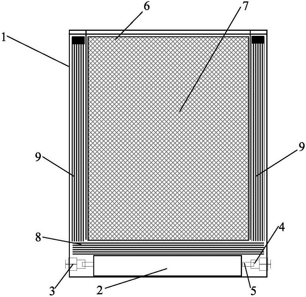 A screen window for filtering air
