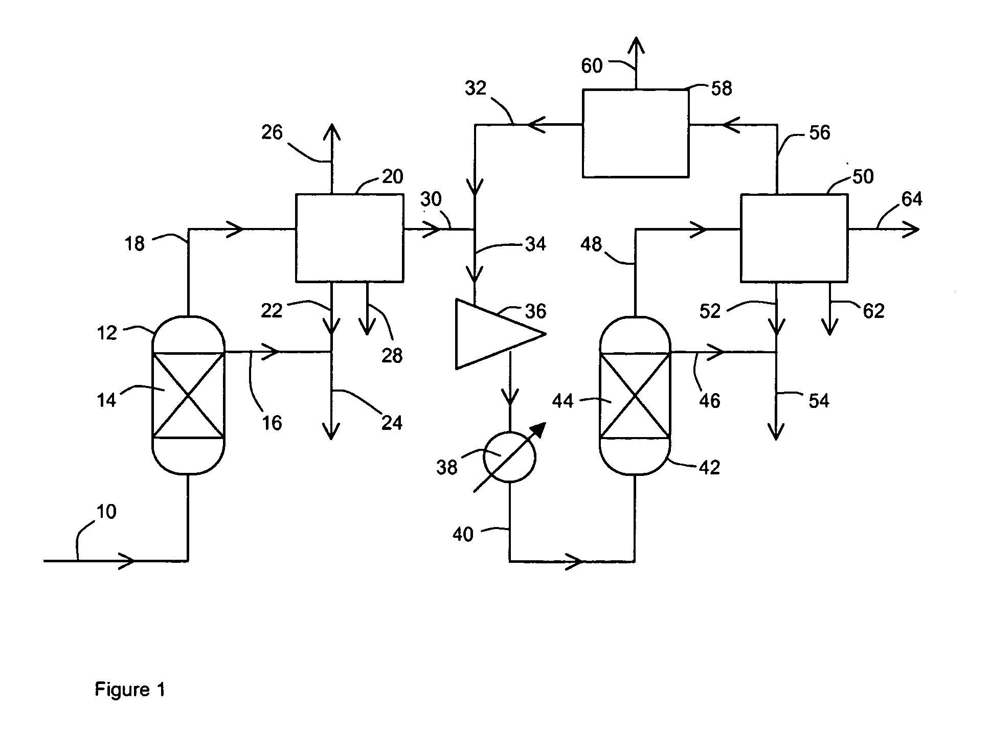 Two stage process for the conversion of synthesis gas using a cobalt catalyst in the first stage and a supported ruthenium catalyst in the second stage