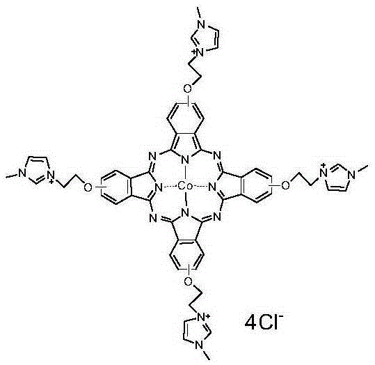 Water-soluble cobalt phthalocyanine and synthesis method